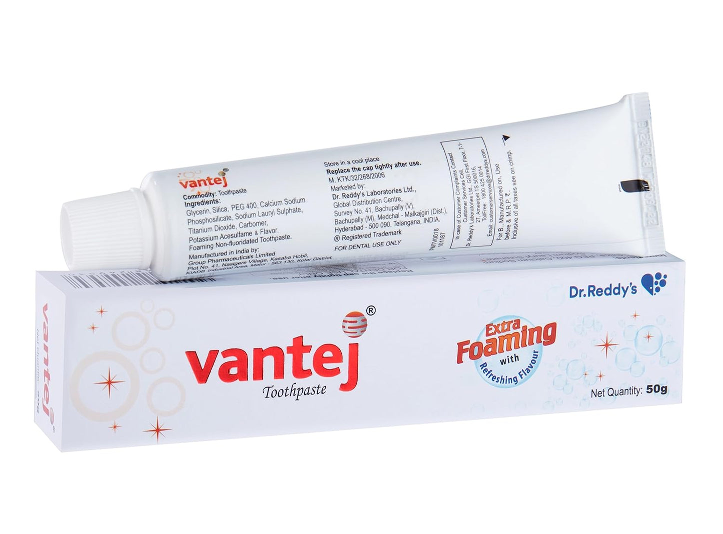 Vantej - Tube of 50g Toothpaste