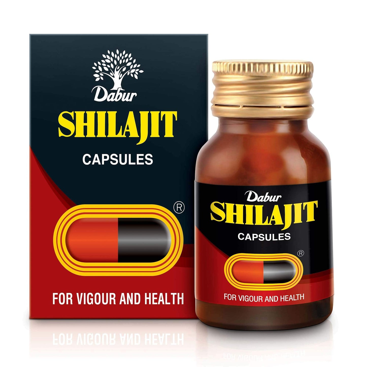 Dabur Shilajit Gold - 20 Capsules | 100% Ayurvedic Capsules for Strength , Stamina and Power | Premium Ayurvedic Supplement | For Men