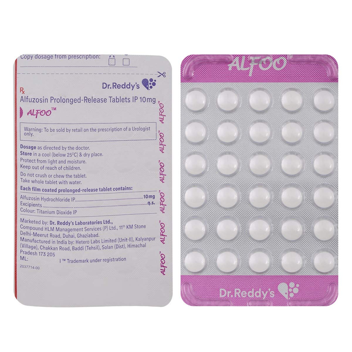 Alfoo 10mg - Strip of 30 Tablets