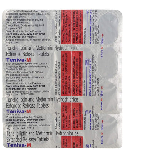 Teniva-M - Strip of 20 Tablets