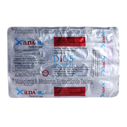 Xilda M-500 - Strip of 15 Tablets