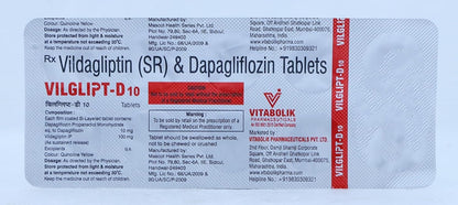 Vilglipt D 10mg - Strip of 10 Tablets