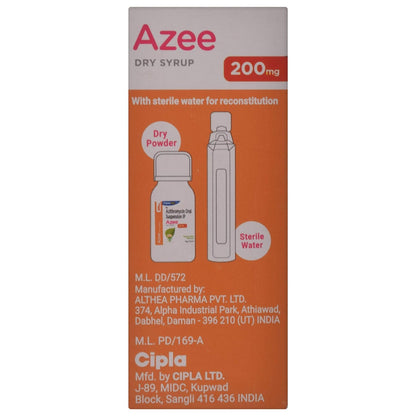 Azee - Bottle of 200 mg Dry Syrup