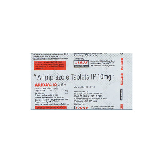 ARIDAY-10MG - Strip of 10 Tablets