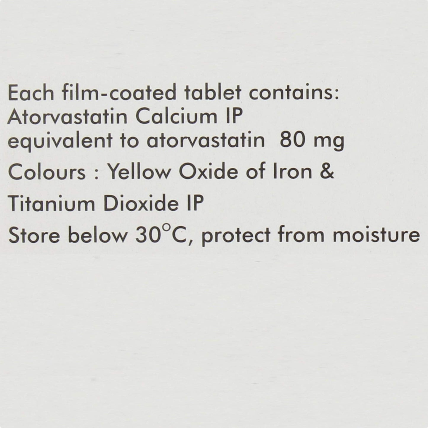 Astin-80 - Strip of 10 Tablets