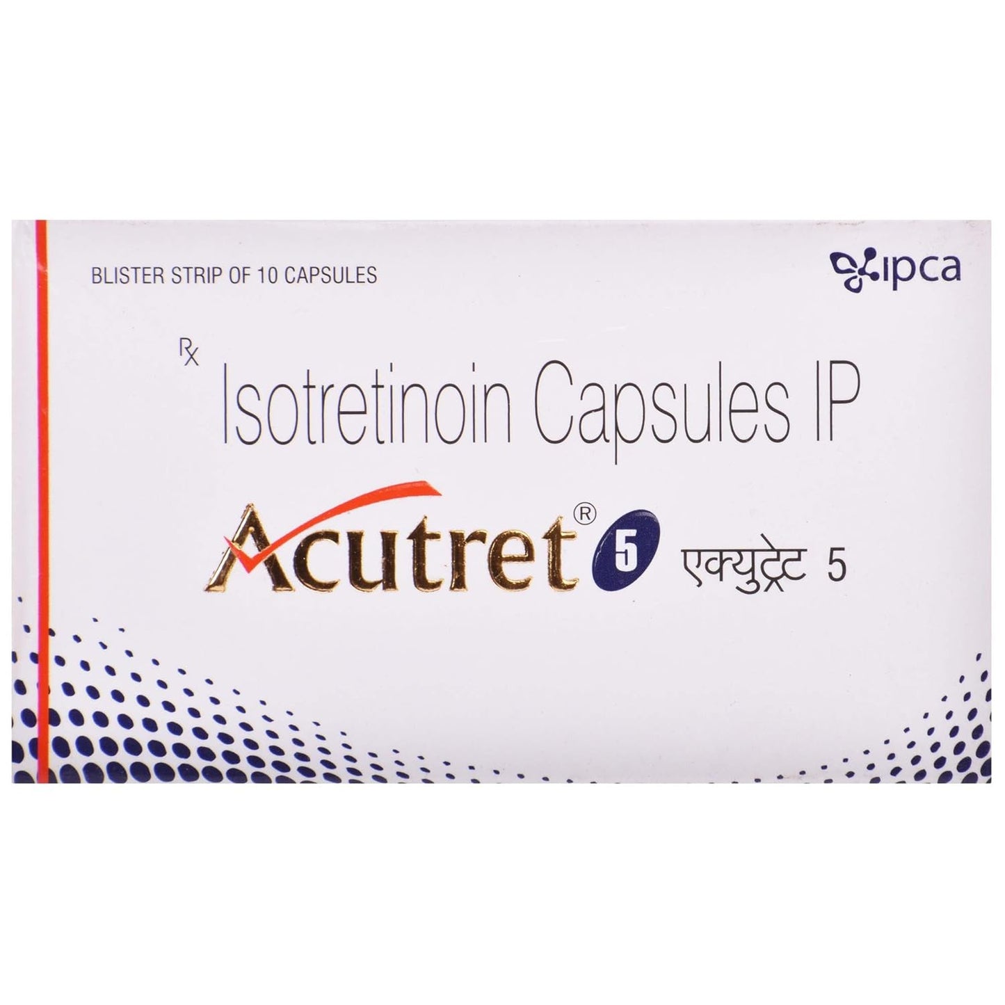 Acutret 5 - Strip of 10 Capsules