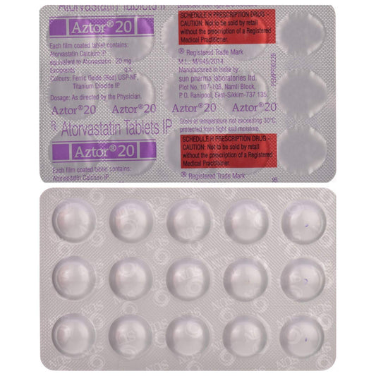 Aztor 20 - Strip of 15 Tablets