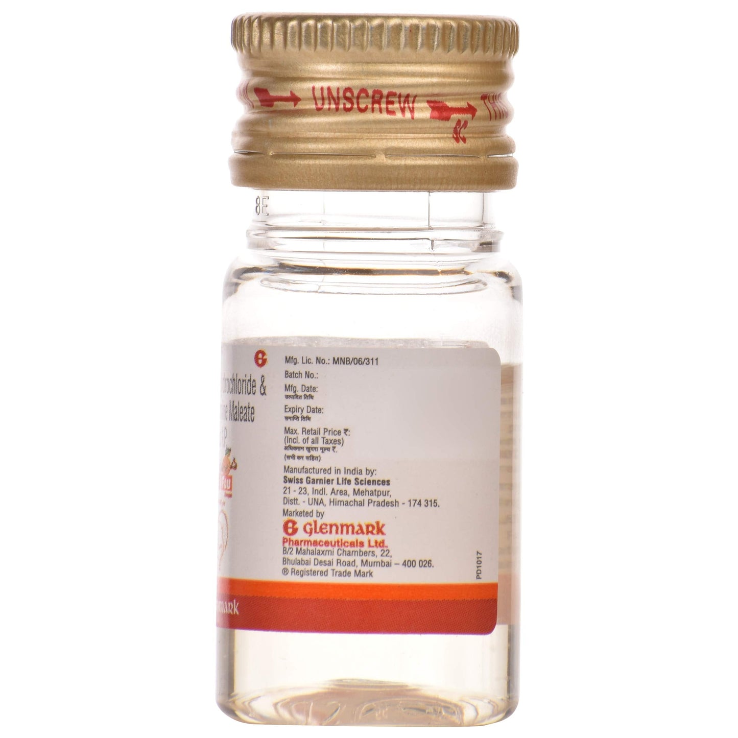 Ascoril Flu - Bottle of 15 ml Drops