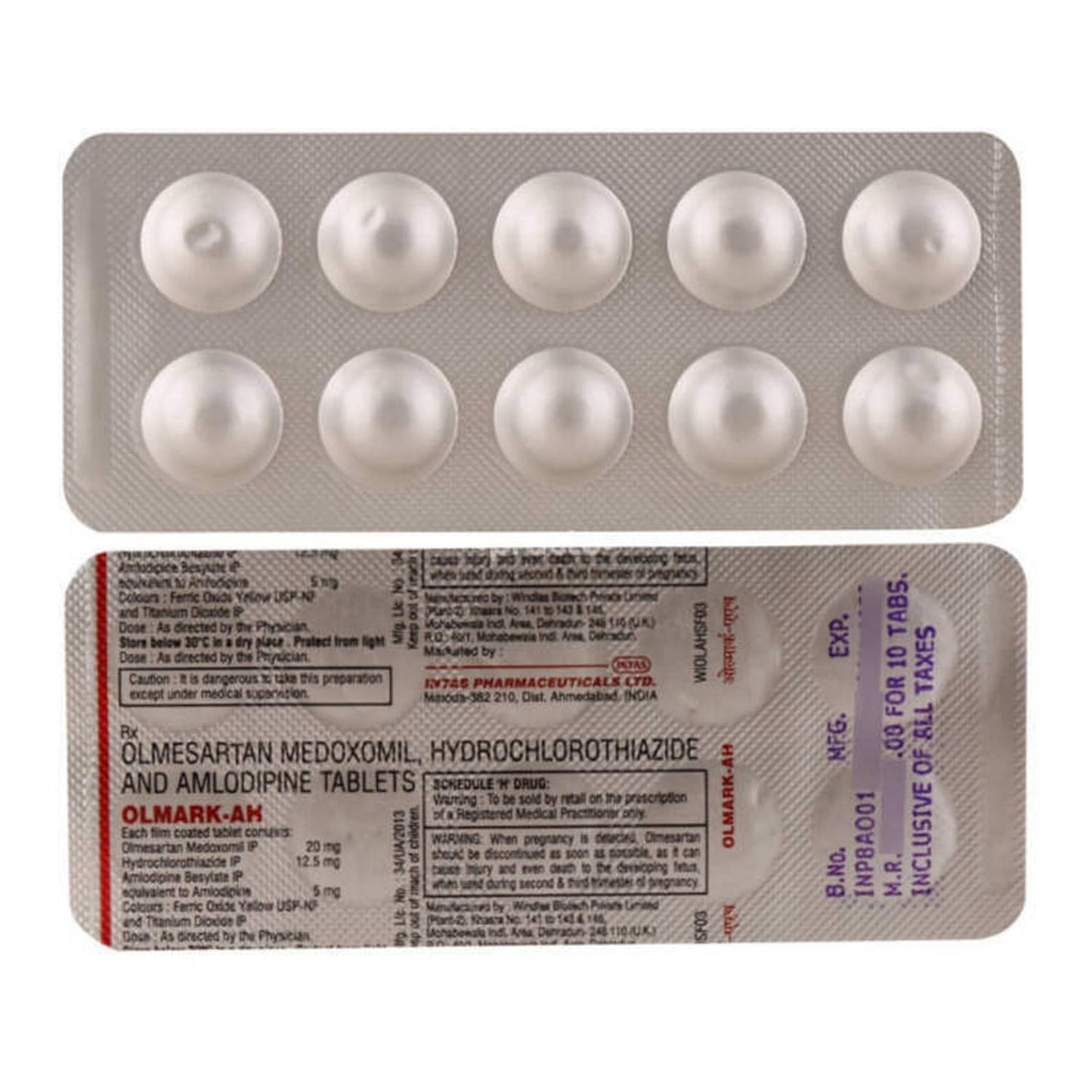 Olmark AH -Strip of 10 Tablets