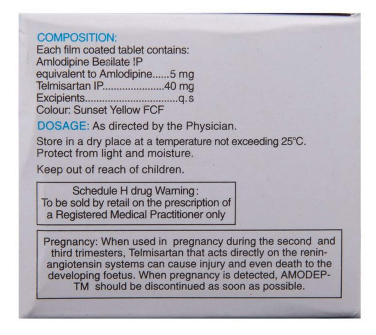 Amodep Tm - Strip of 10 Tablets