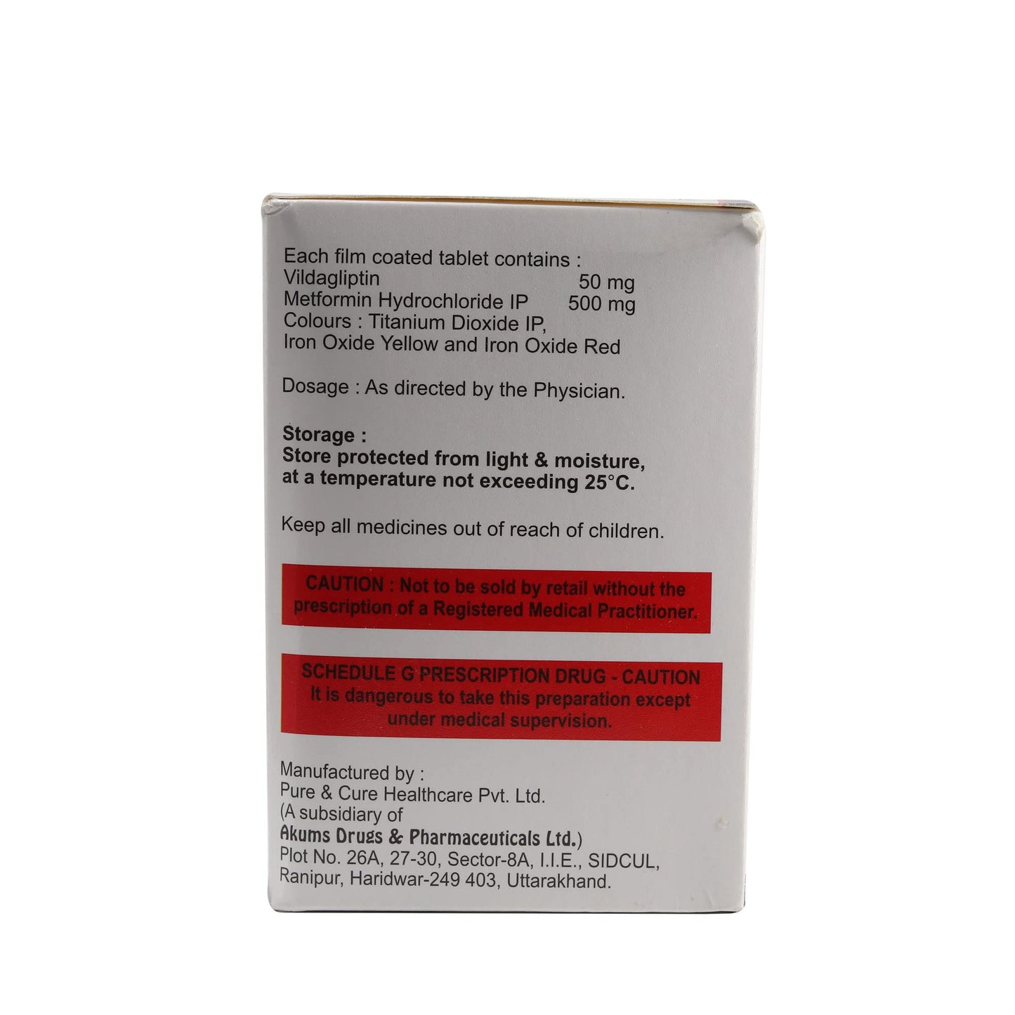 Vilmax-M 500/50MG - Strip of 15 Tablets