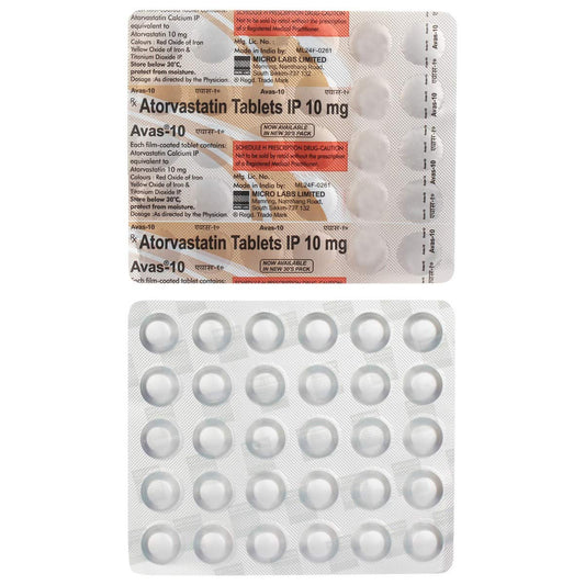 Avas-10 - Strip of 30 Tablets