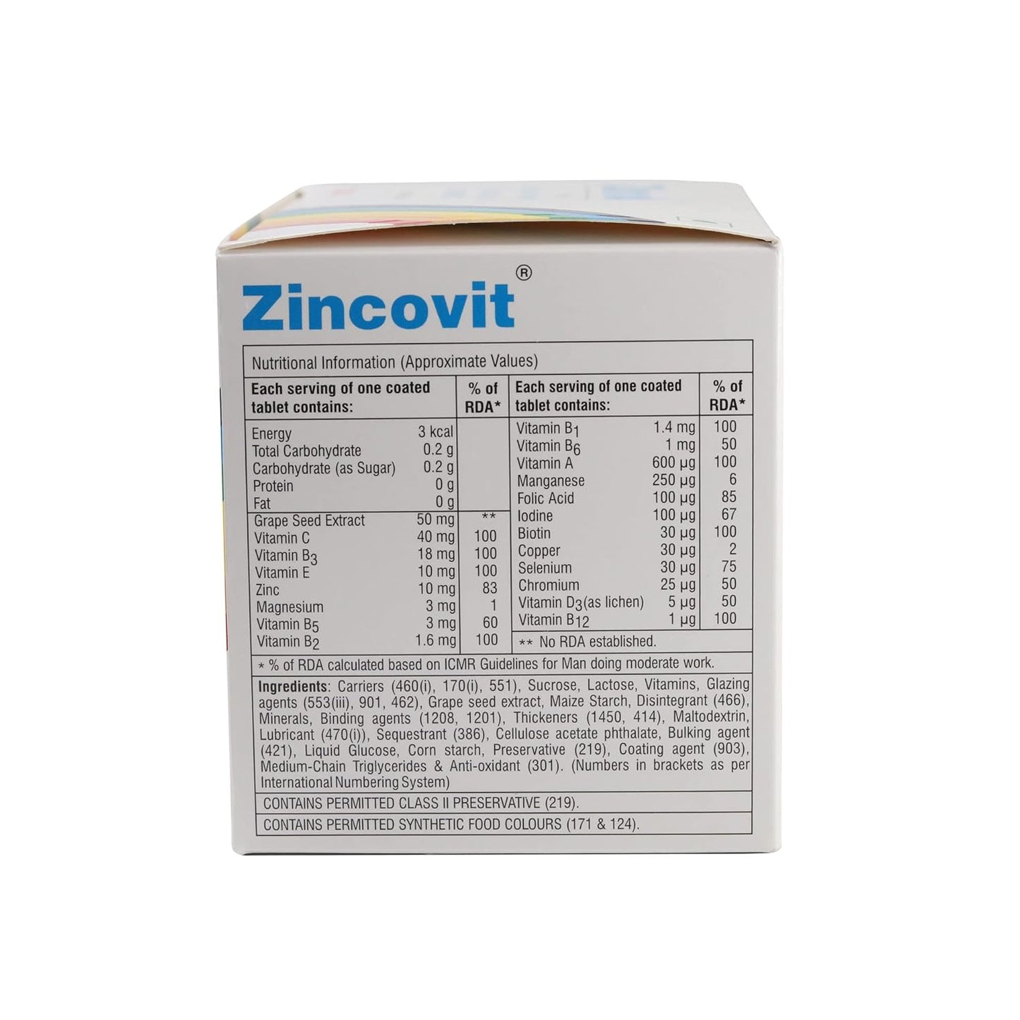 Zincovit - Strip of of 15 Tablets