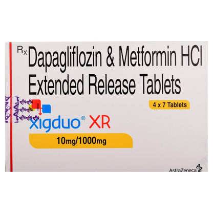 Xigduo XR 10mg/1000mg - Strip of 7 Tablets