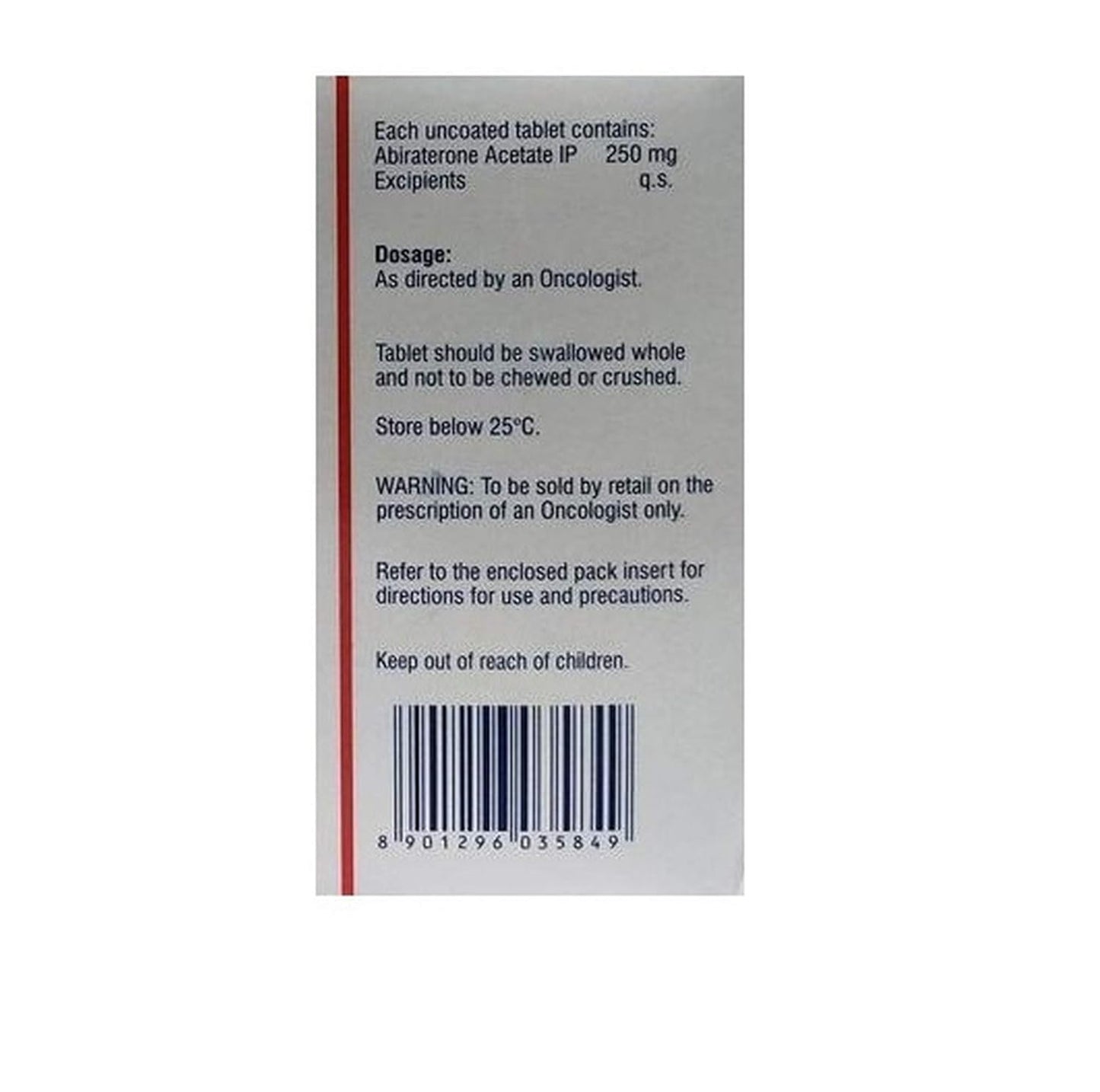 Zelgor 250mg - Strip of 120 Tablets