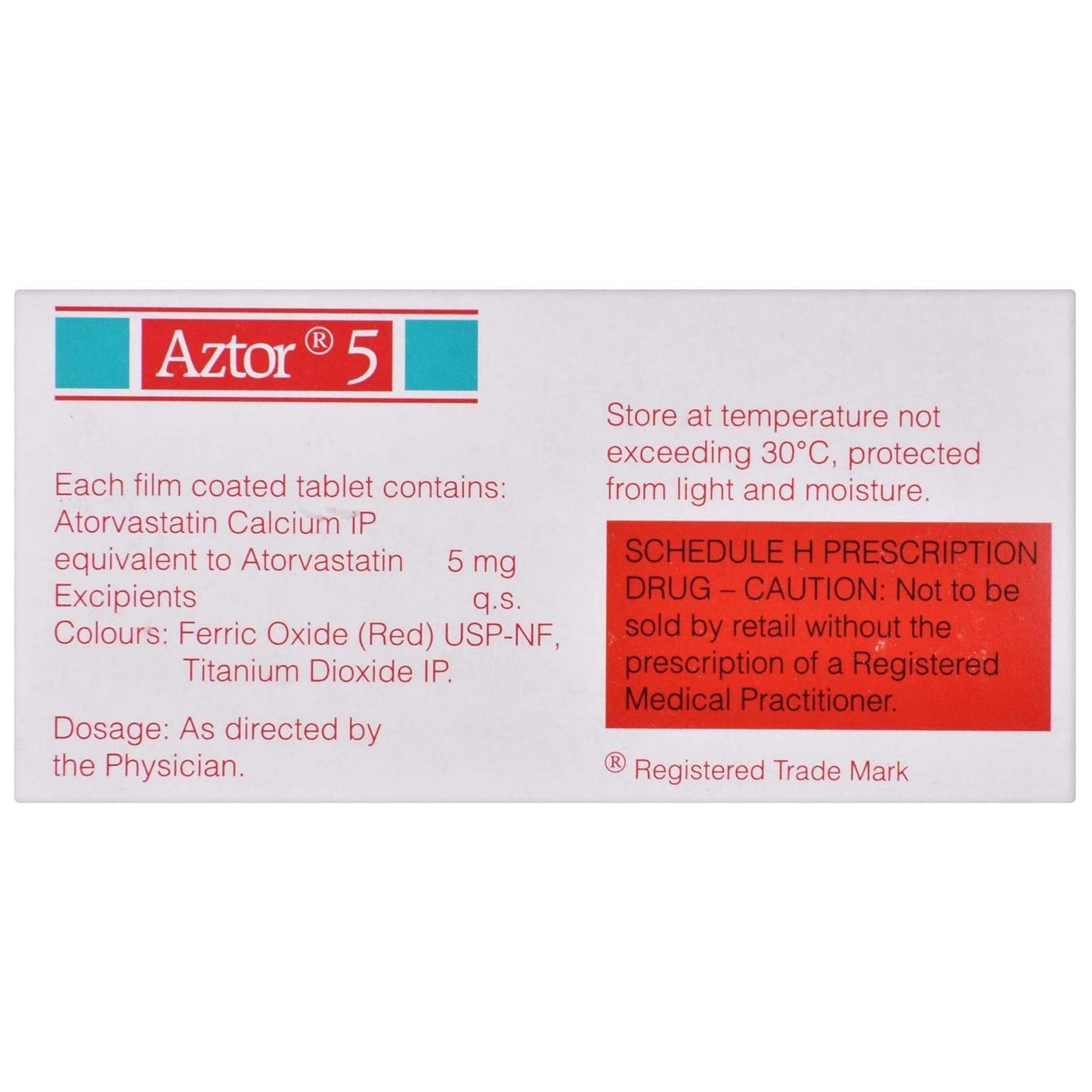 Aztor 5 - Strip of 15 Tablets