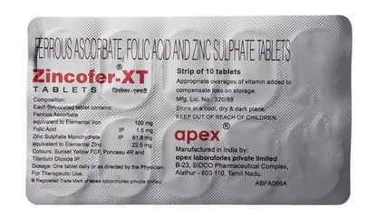 Zincofer-XT - Strip of 10 Tablets