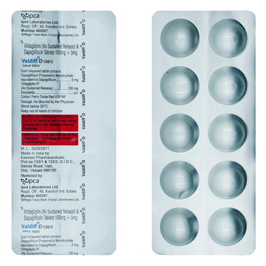 Valdiff D 100/5 - Strip of 10 Tablets