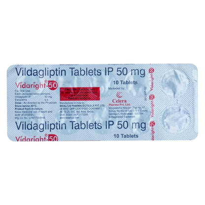 Vidaright 50mg - Strip of 10 Tablets