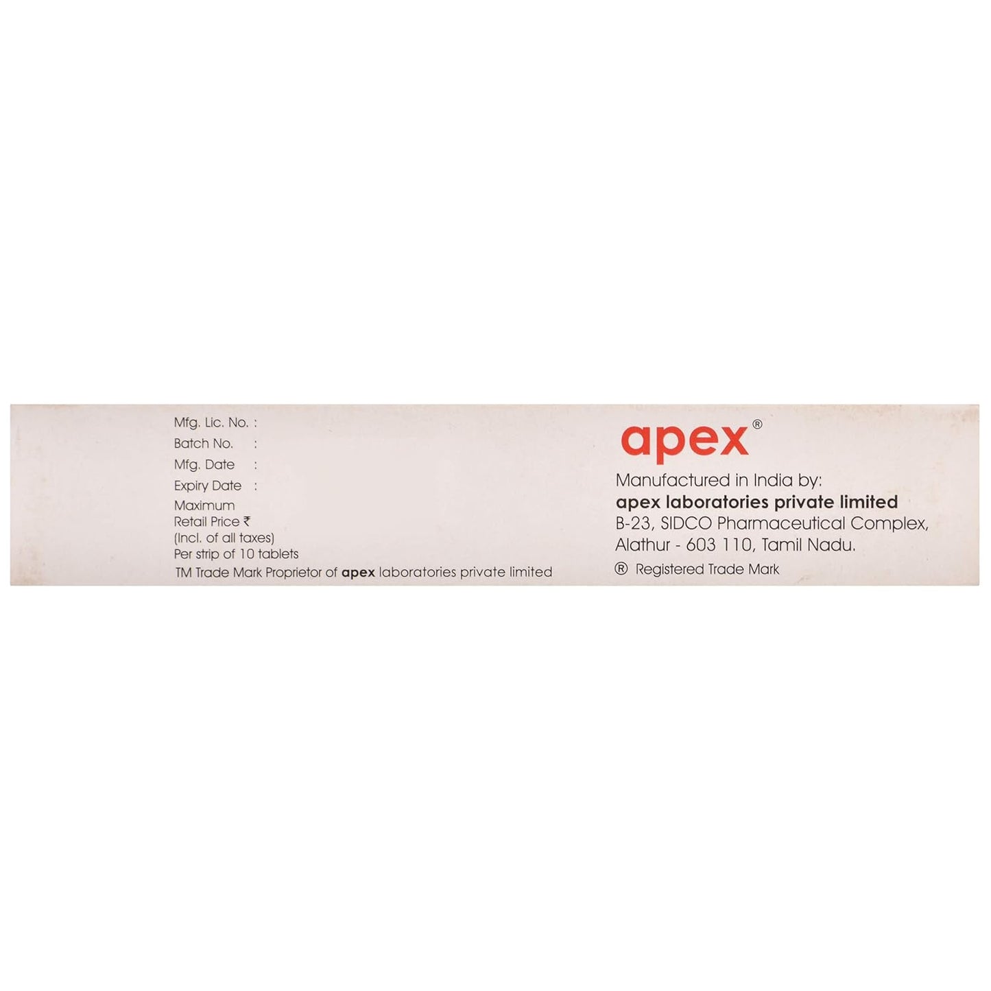 Ark 75 - Strip of 10 Tablets