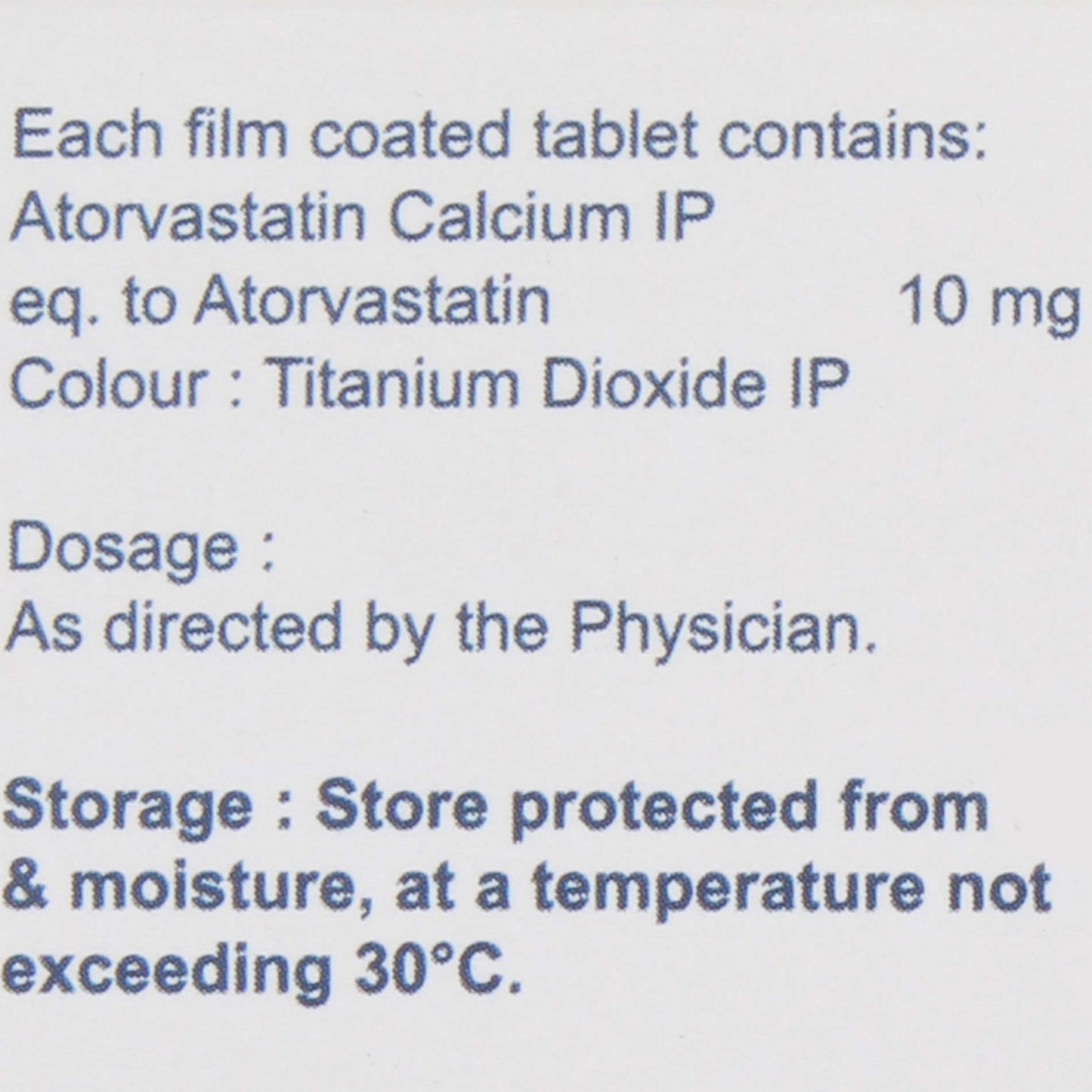 Vestan -10 - Strip of 10 Tablets