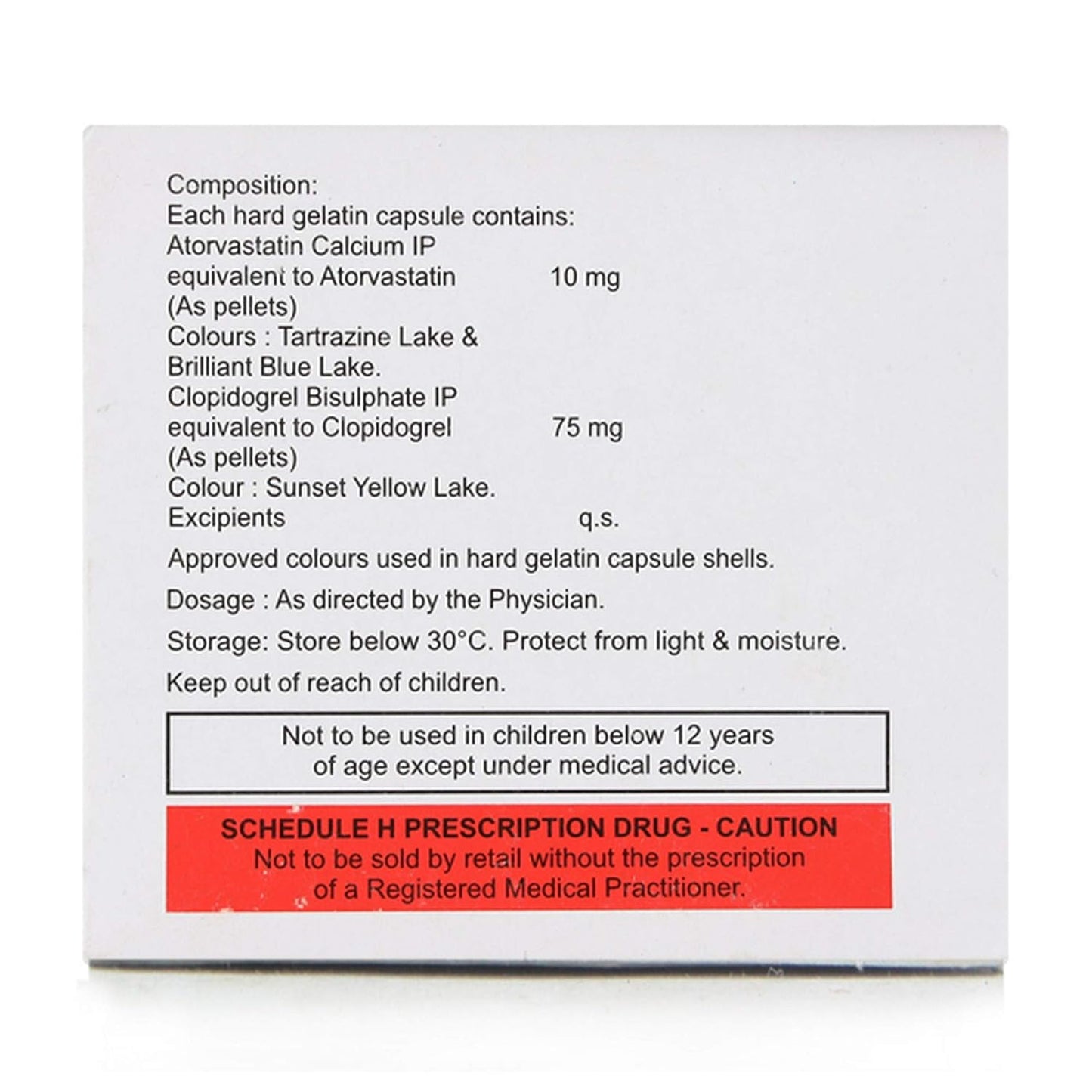 Atorfit CV 10 - Strip of 15 Capsules