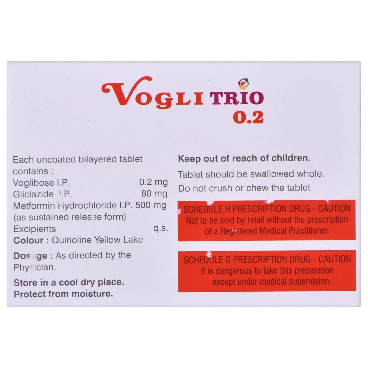 Vogli Trio 0.2mg- Strip of 10 Tablets