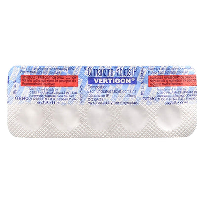 Vertigon - Strip of 10 Tablets