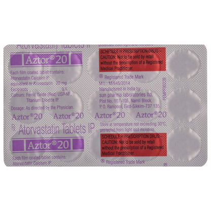 Aztor 20 - Strip of 15 Tablets