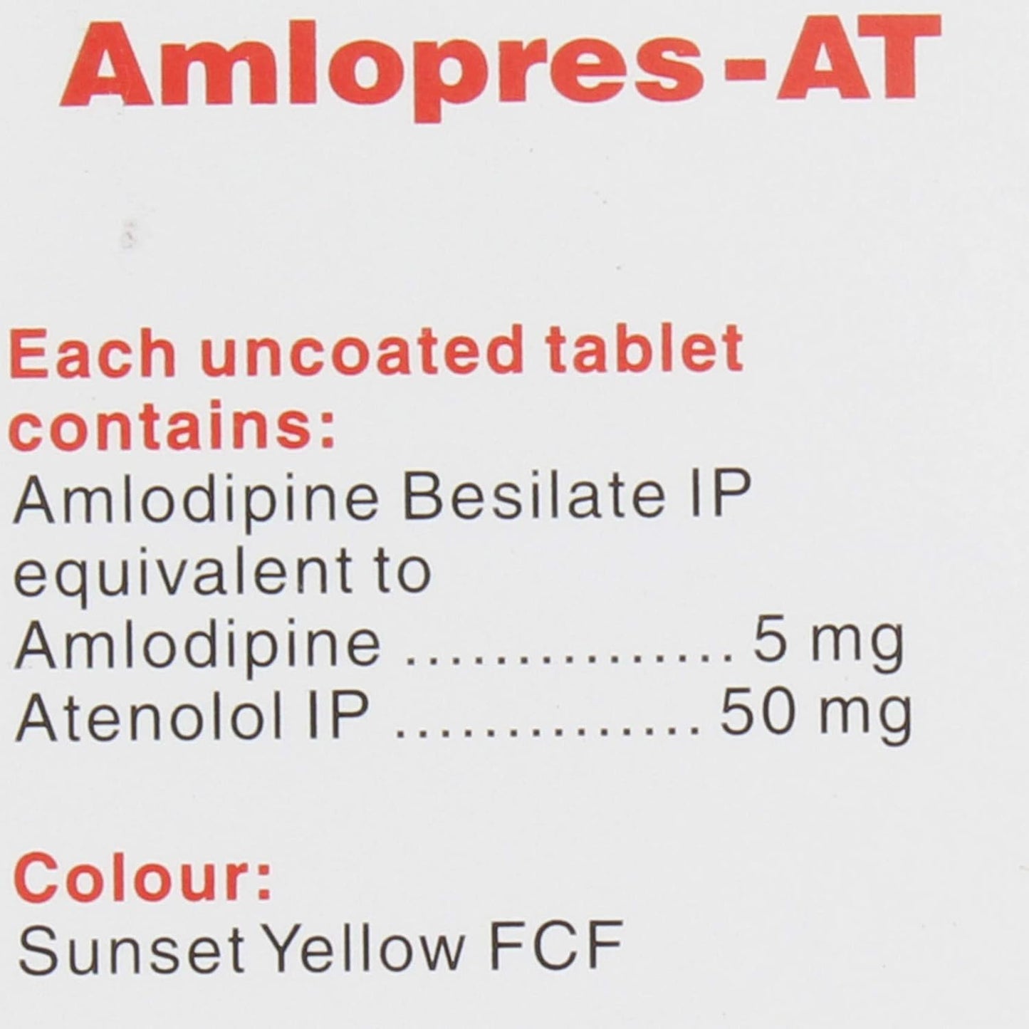 Amlopres-AT - Bottle of 30 Tablets