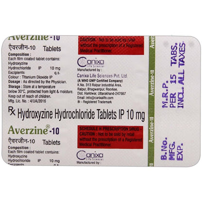 Averzine-10 - Strip of 15 Tablets