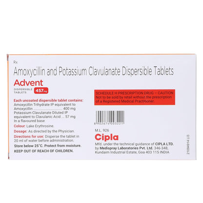 Advent 457 DT - Strip of 10 Tablets