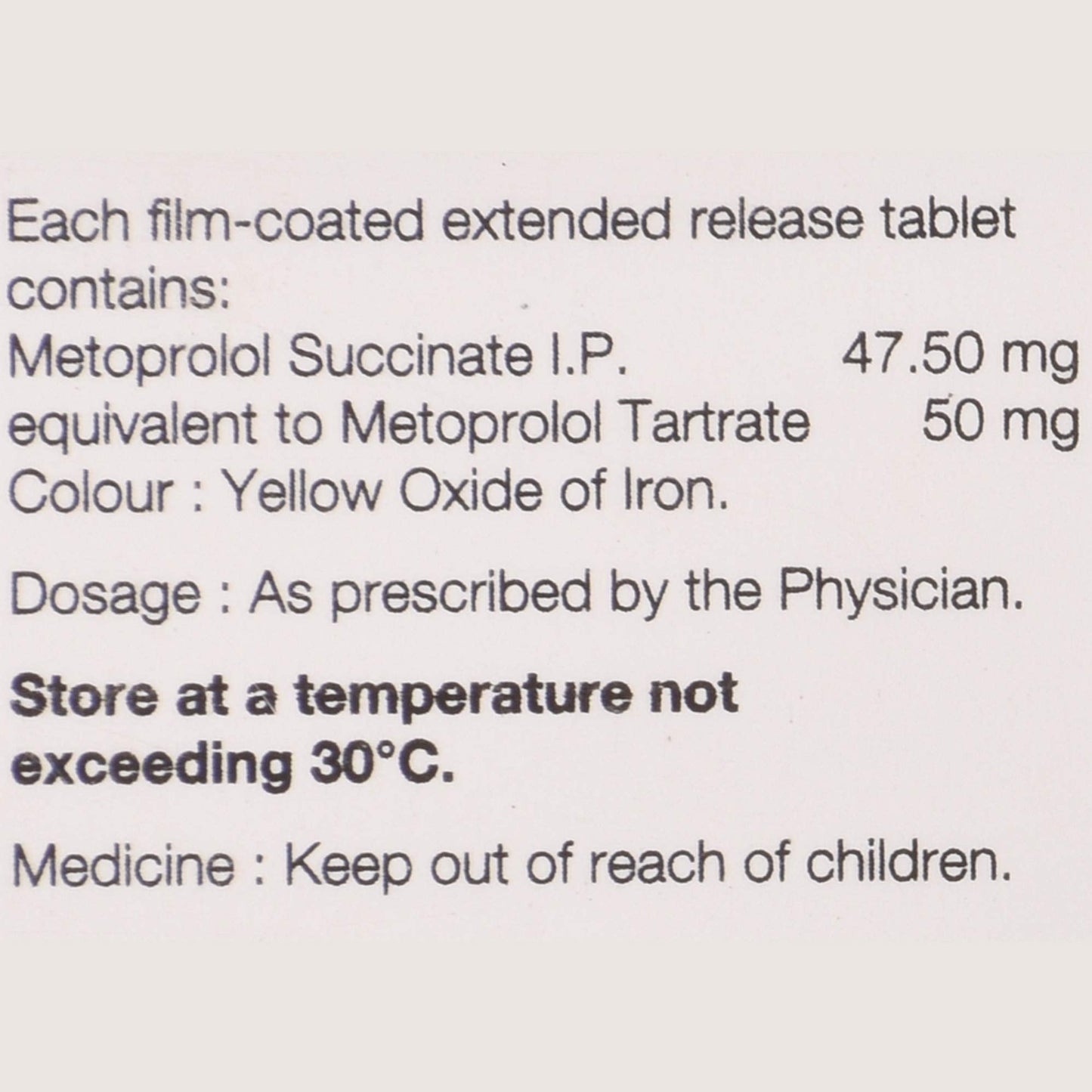 Supermet XL 50 - Strip of 15 Tablets