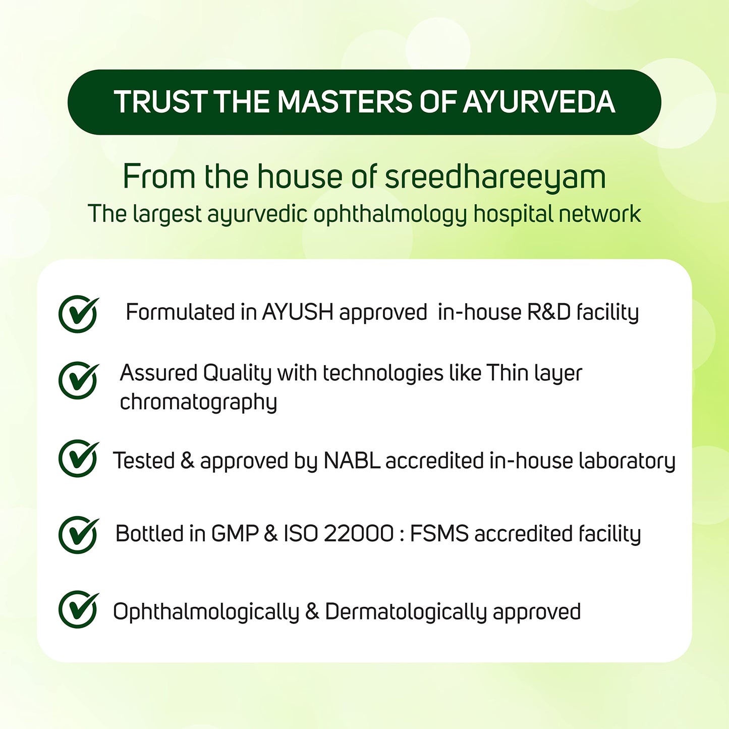 Sreedhareeyam Ayurveda Sunetra Regular Herbal Eyedrops (17-60 years age) Relieves Dryness, Redness & Itching, Cooling Daily-use Eyedrops with Rosewater, Holy Basil Leaves and Pure Honey