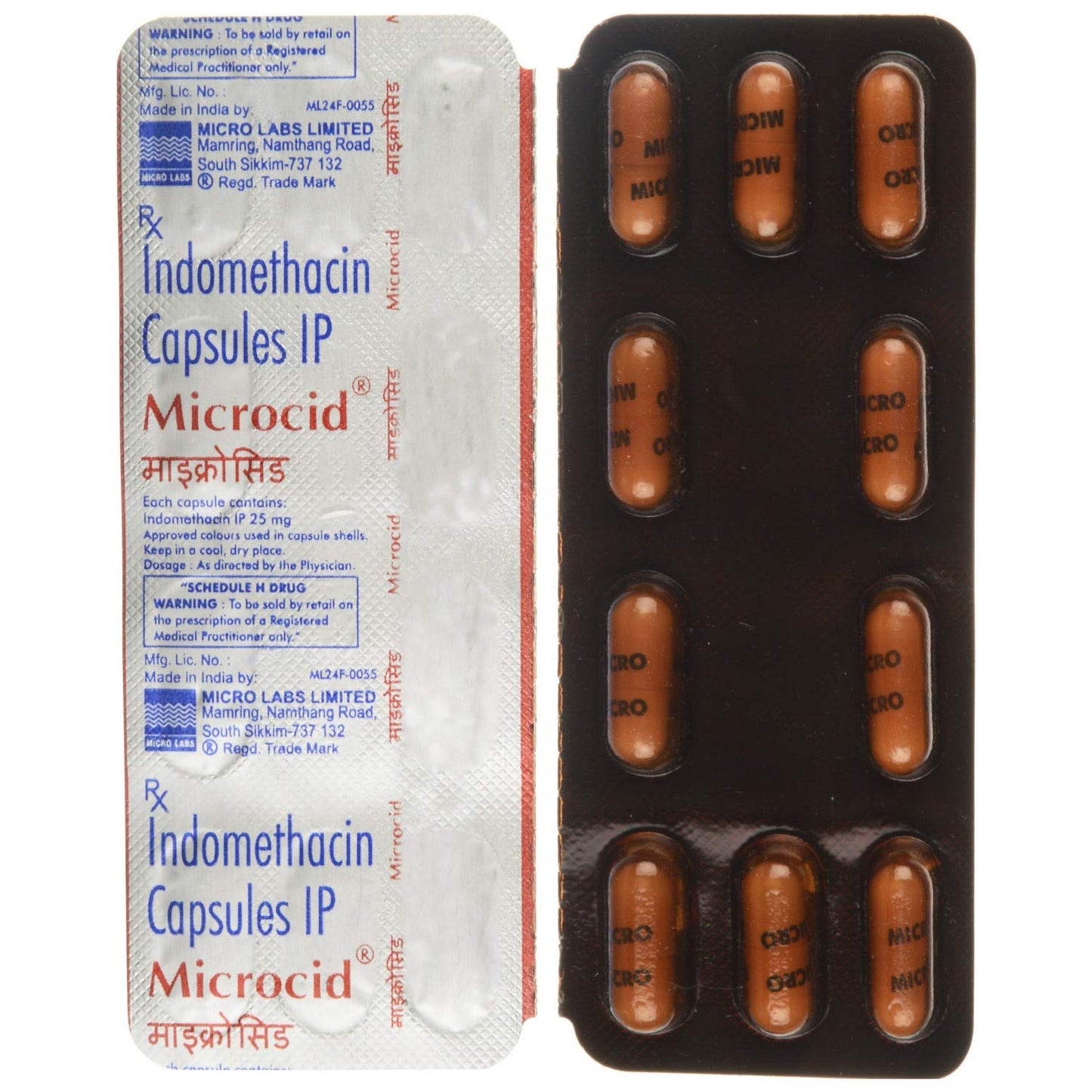 Microcid - Strip of 10 Capsules