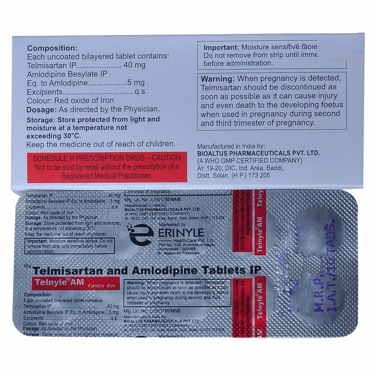 Telnyle Am - Strip of 10 Tablets