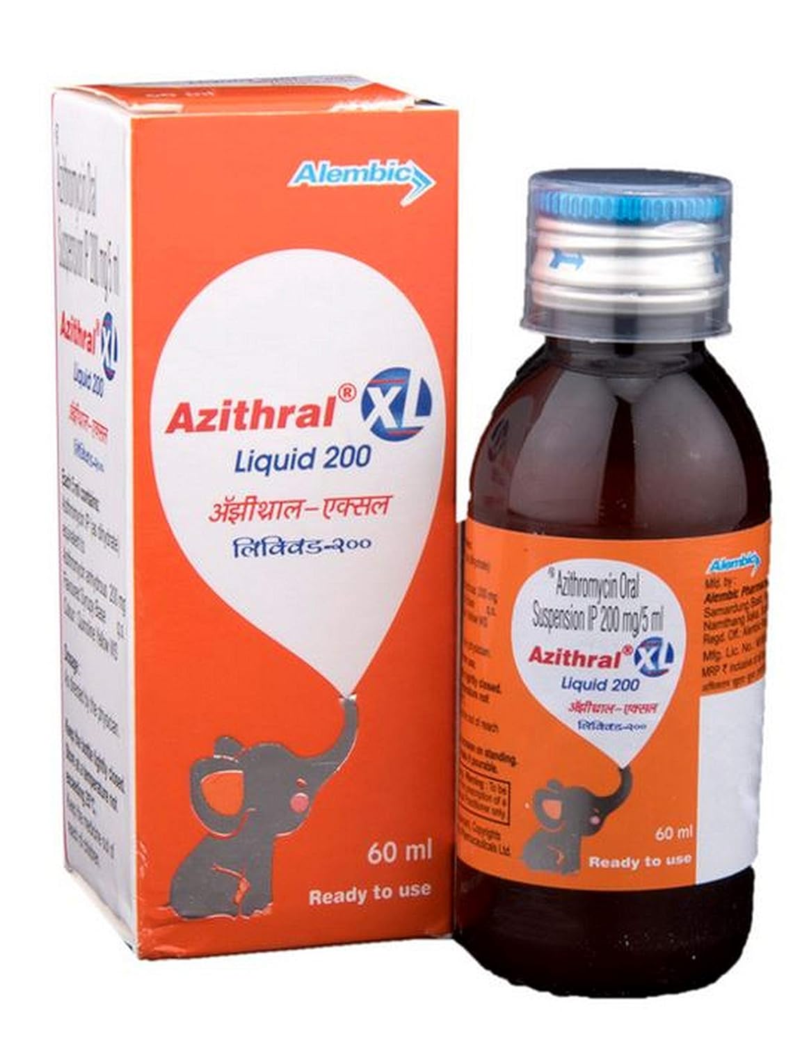 Azithral Xl 200Mg - Bottle Of 60Ml Liquid