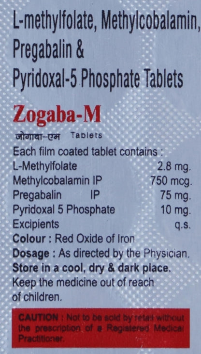 Zogaba M 0.75/75mg - Strip of 10 Capsules