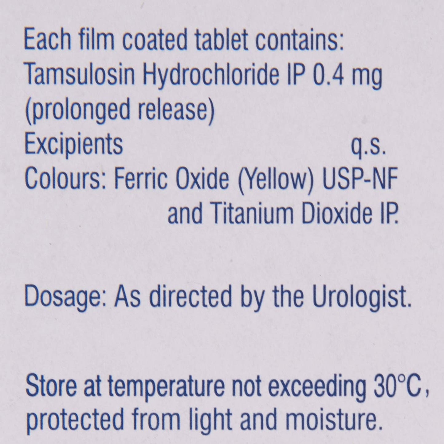 Contiflo Icon 0.4 mg - Strip of 10 Tablets