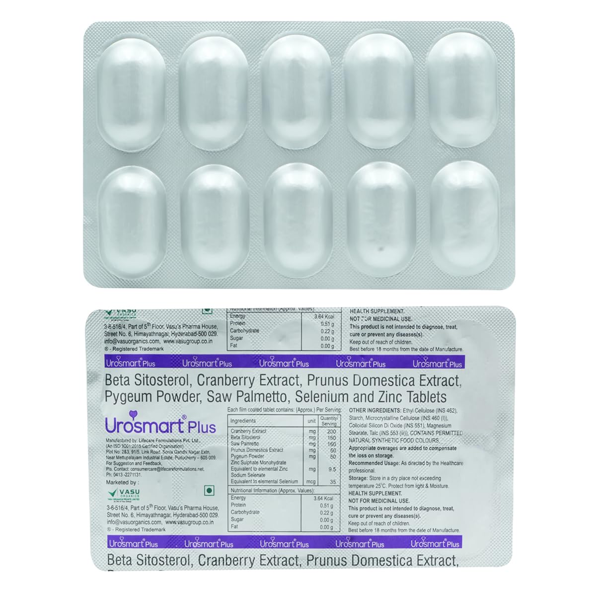 Urosmart Plus -Strip of 10 Tablets