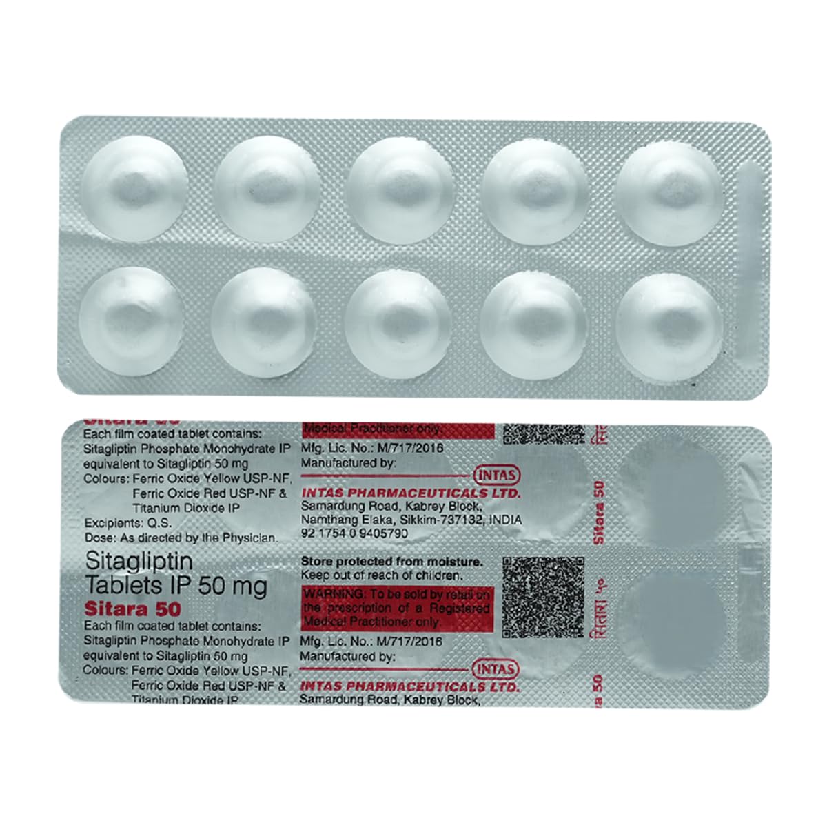 Sitara 50 mg - Strip of 10 Tablets