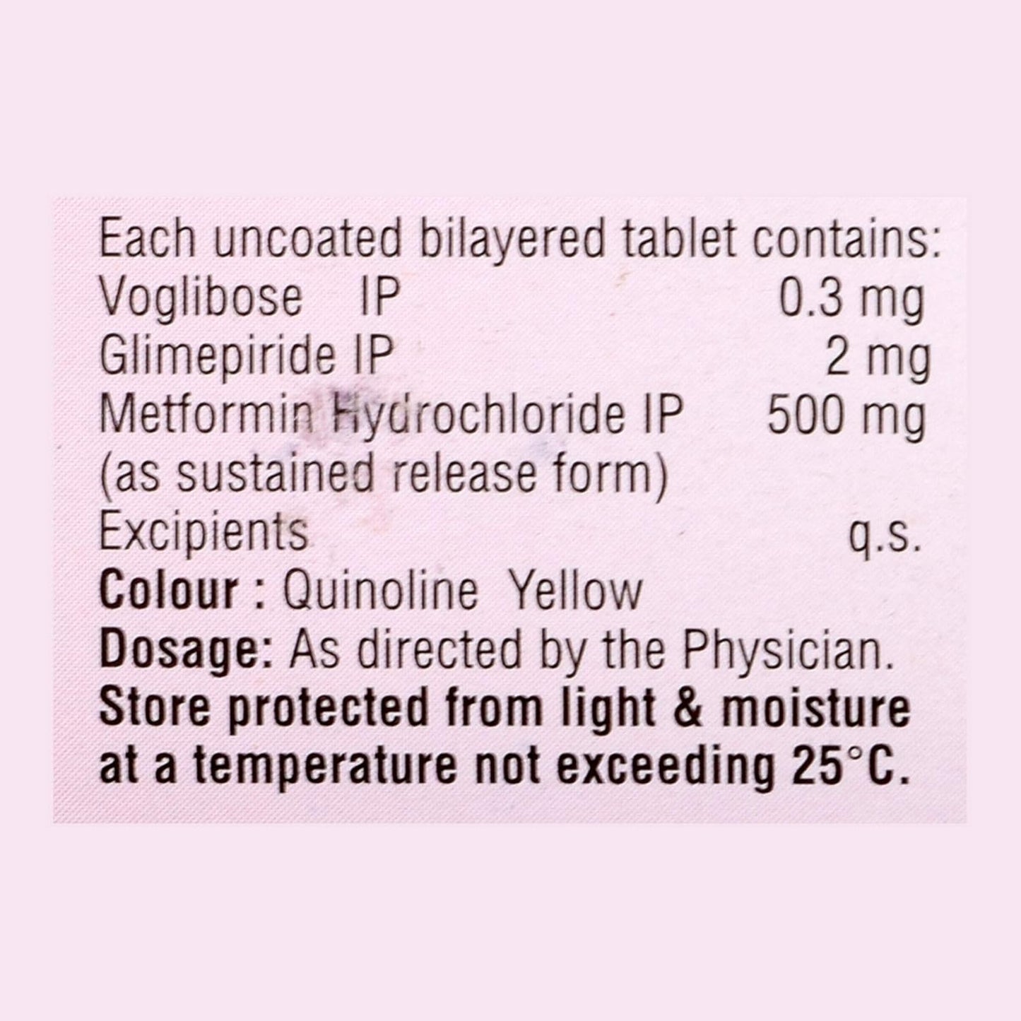 Vogs GM 2/0.3 - Strip of 10 Tablets