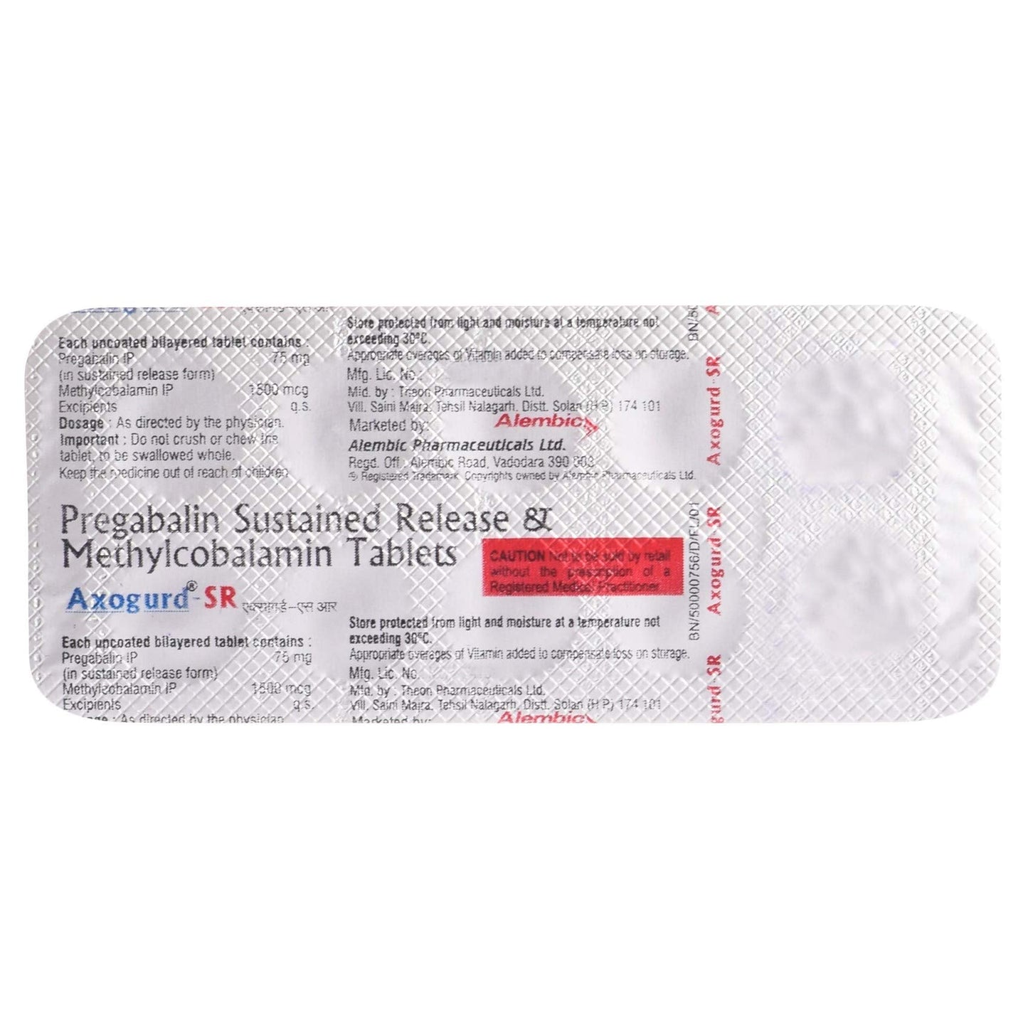 Axogurd - SR - Strip of 10 Tablets