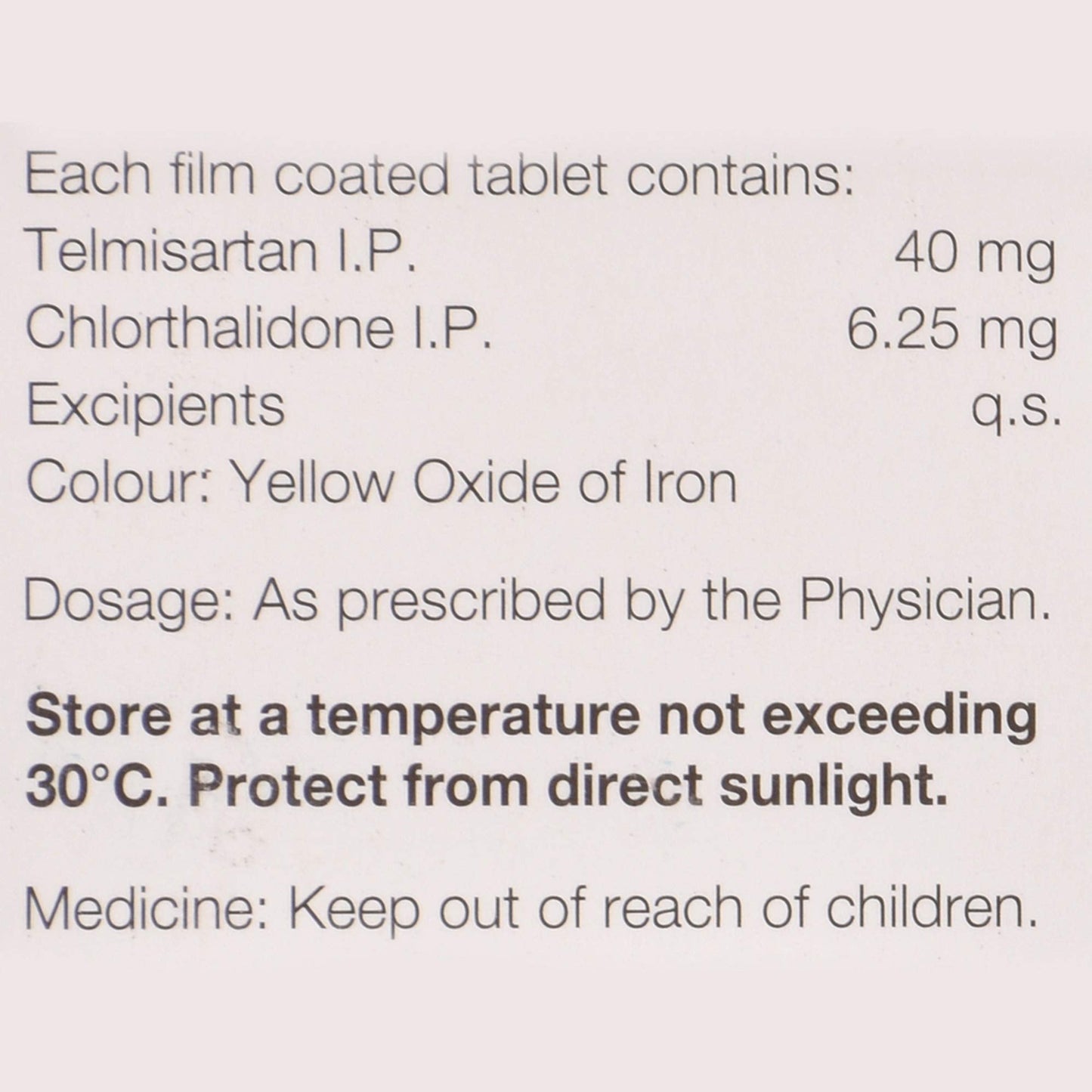 Telpres CT 40/6.25 - Strip of 15 Tablets