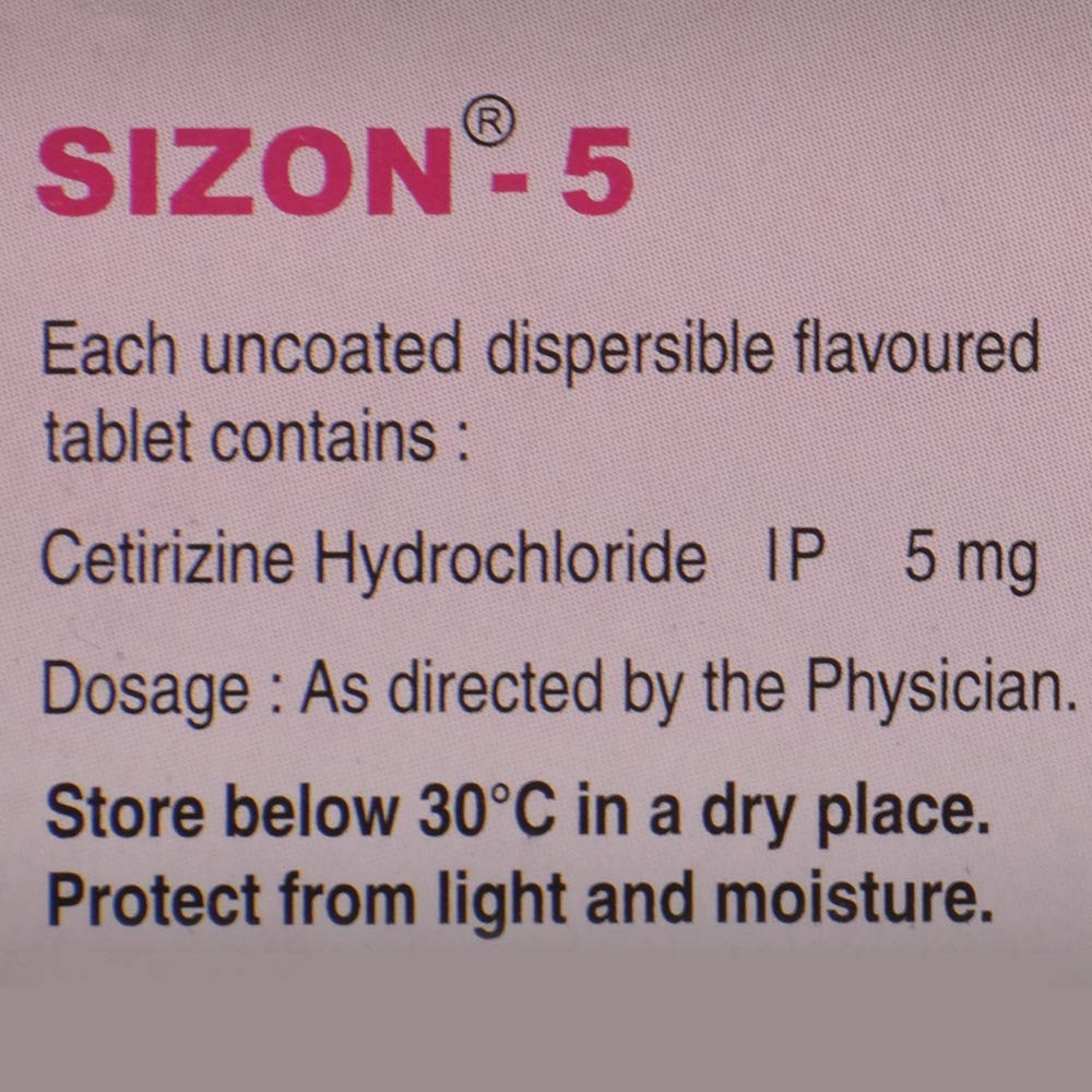 Sizon 5 - Strip of 10 Tablets