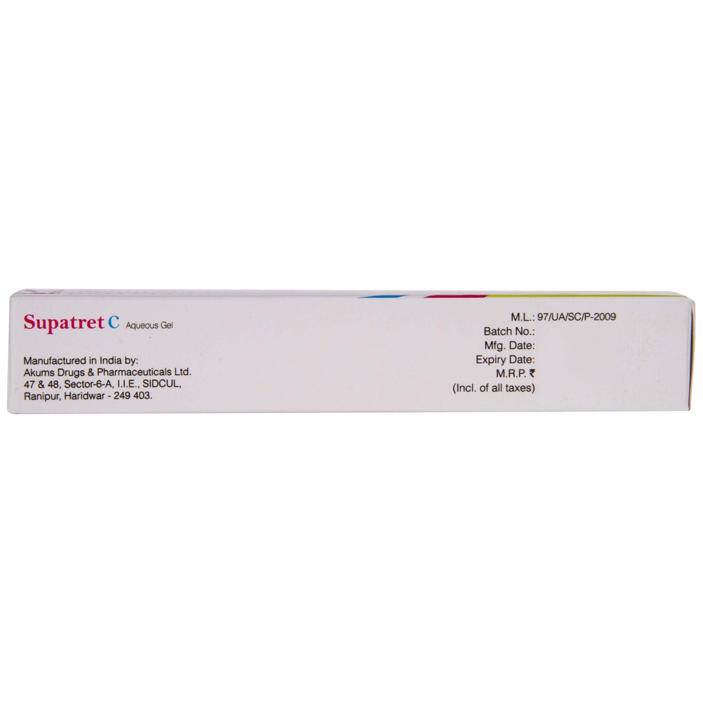 Supatret C - Tube of 15gm Gel