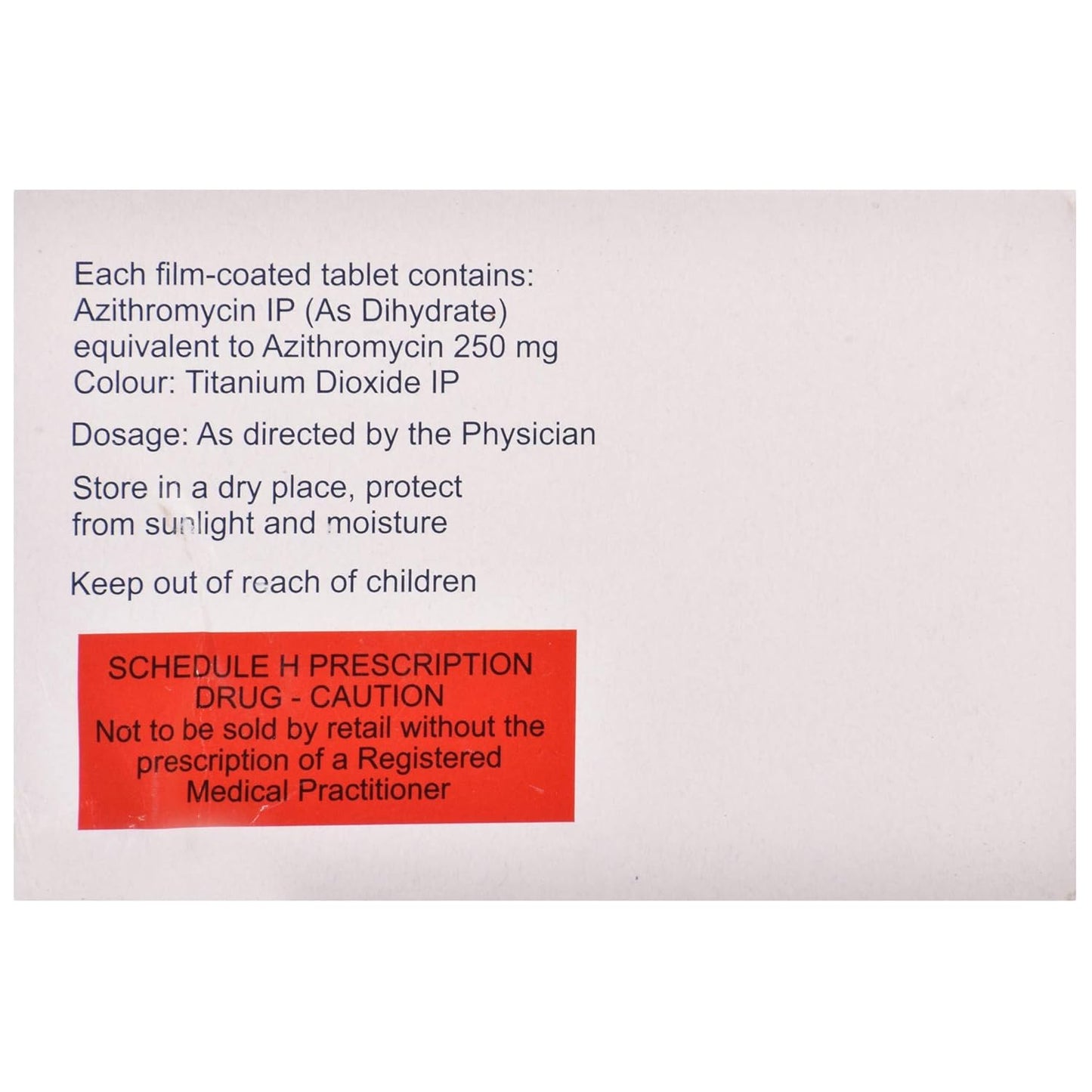 Azibact 250mg - Strip of 10 Tablets