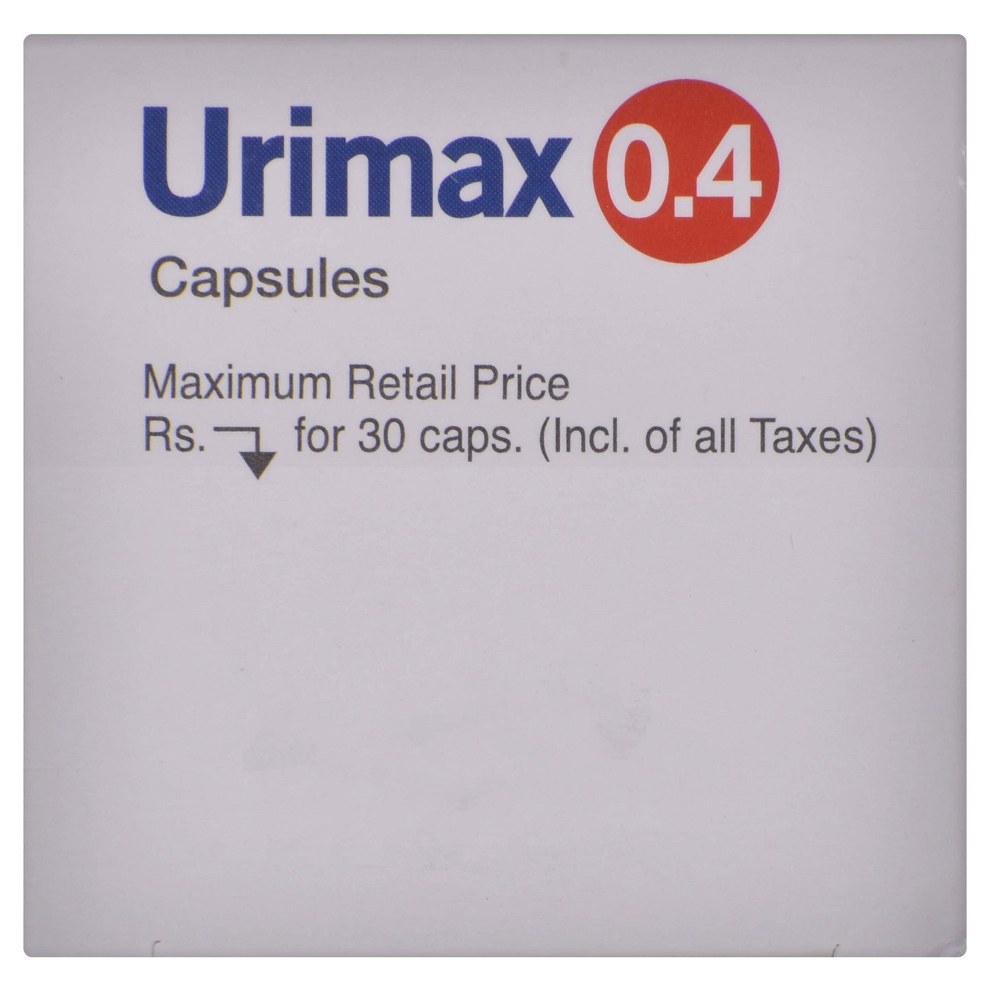 Urimax 0.4 - Bottle of 30 Capsules