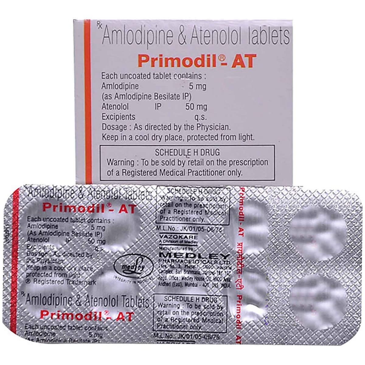 Primodil -AT - Strip of 10 Tablets