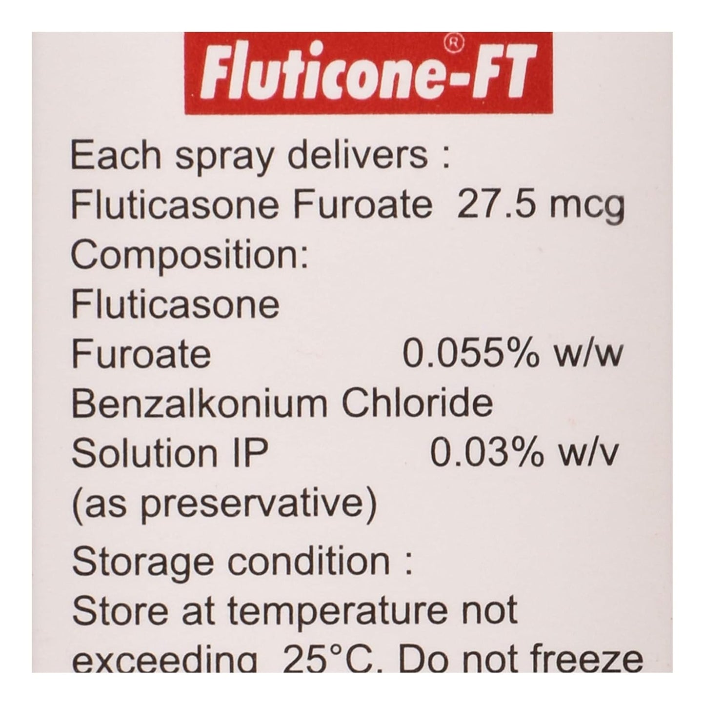 Fluticone-FT - Bottle of 6gm Nasal Spray